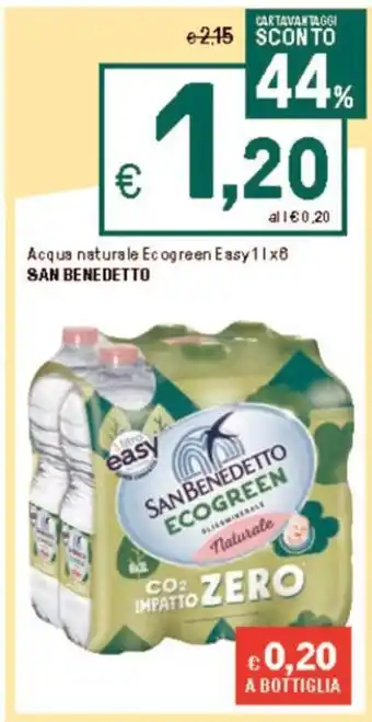 Iper La Grande Acqua naturale Ecogreen Easy 11x6 SAN BENEDETTO offerta