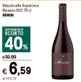 Iper La Grande Valpolicella Superiore Ripasso DOC 75 cl MININI offerta