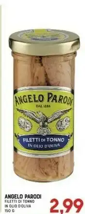 Angelo parodi Filetti Di Tonno In Olio Di Oliva 150g