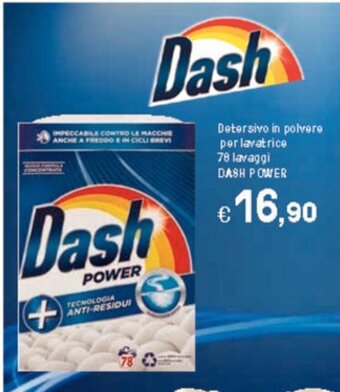 Iper La Grande Detersivo in polvere per lavatrice 78 lavaggi DASH POWER offerta
