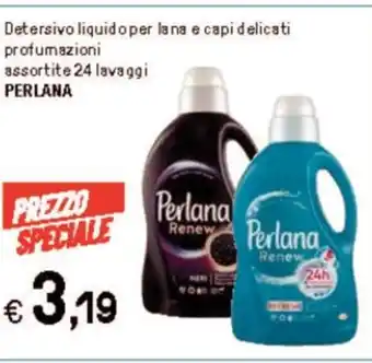 Iper La Grande Detersivo liquido per lana e capi delicati profumazioni assortite 24 lavaggi PERLANA offerta