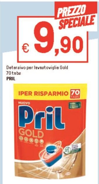 Iper La Grande Detersivo per lavastoviglie Gold 70 tabs PRIL offerta