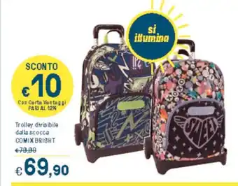 Iper La Grande Trolley divisibile dalla scocca COMIX BRIGHT offerta