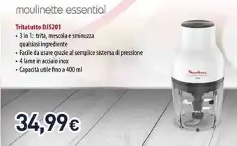 Unieuro Moulinex Tritatutto DJ5201 offerta