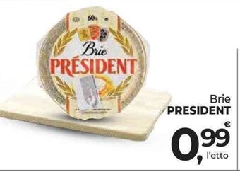 Supermercati Dok Brie PRESIDENT offerta