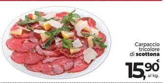 Supermercati Dok Carpaccio trícolore di scottona offerta