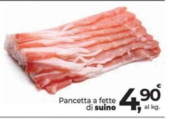 Supermercati Dok Pancetta a fette di suino offerta