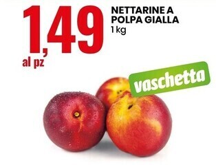 Eurospin Nettarine a polpa gialla offerta