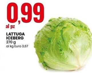Eurospin Lattuga iceberg offerta