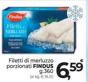 Supermercati Dok Filetti di merluzzo porzionati FINDUS g.360 offerta
