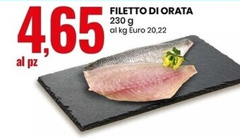 Eurospin Filetto di orata offerta