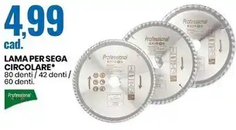 Eurospin Professional keiros lama per sega circolare offerta