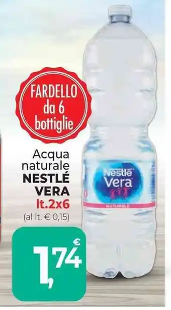 Supermercati Dok Acqua naturale NESTLÉ VERA lt.2x6 offerta