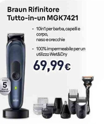 Unieuro Braun Rifinitore Tutto-in-un MGK7421 offerta