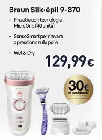 Unieuro Braun Silk-épil 9-870 offerta