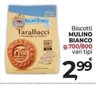 Supermercati Dok Biscotti MULINO BIANCO g.700/800 vari tipi offerta