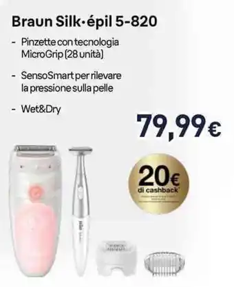 Unieuro Braun Silk-épil 5-820 offerta