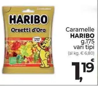 Supermercati Dok Caramelle HARIBO g.175 vari tipi offerta