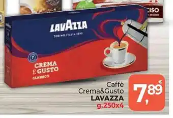 Supermercati Dok Caffè Crema&Gusto LAVAZZA g.250x4 offerta