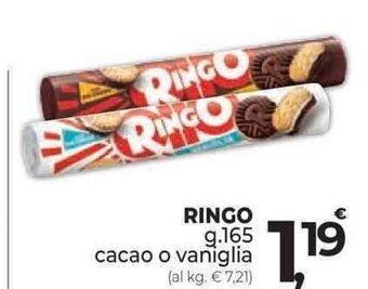 Supermercati Dok RINGO g.165 cacao o vaniglia offerta