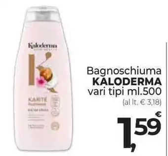 Bagnoschiuma KALODERMA vari tipi ml.500