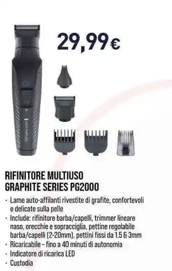 Unieuro Remington RIFINITORE MULTIUSO GRAPHITE SERIES PG2000 offerta