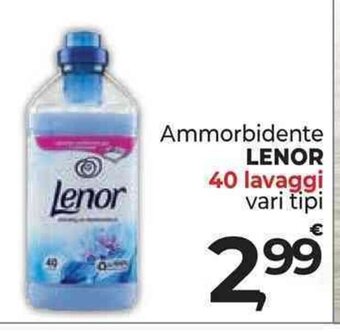Supermercati Dok Ammorbidente LENOR 40 lavaggi vari tipi offerta