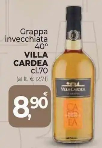 Supermercati Dok Grappa invecchiata 40° VILLA CARDEA cl.70 offerta