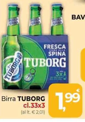 Supermercati Dok Birra TUBORG cl.33x3 offerta