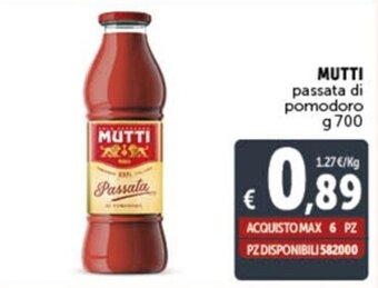MUTTI passata di pomodoro g 700