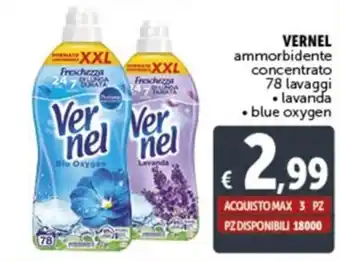 VERNEL ammorbidente concentrato 78 lavaggi