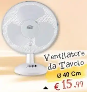Angel Mercatone Ventilatore da Tavolo Ø 40 Cm offerta