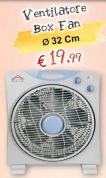 Angel Mercatone Ventilatore Box Fan Ø32 Cm offerta