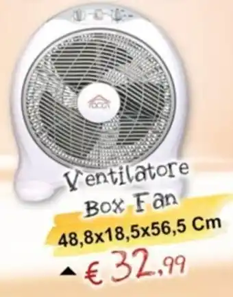 Ventilatore Box Fan 48,8x18,5x56,5 Cm