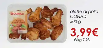 Conad CONAD alette di pollo 500 g offerta