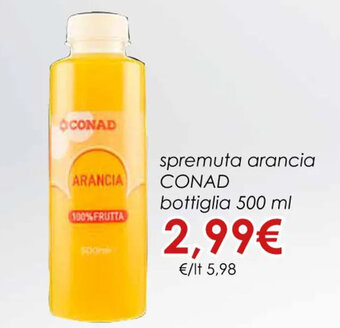 Conad spremuta arancia CONAD bottiglia 500 ml offerta