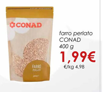 Conad farro perlato CONAD 400 g offerta