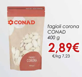 Conad fagioli corona CONAD 400 g offerta