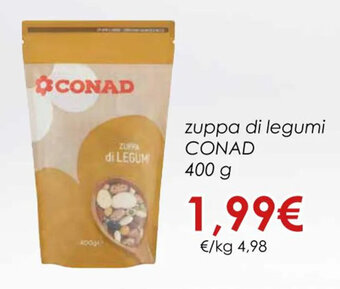 Conad zuppa di legumi CONAD 400 g offerta
