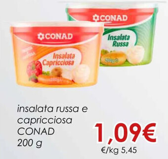 Conad insalata russa e capricciosa CONAD 200 g offerta