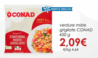 Conad verdure miste grigliate CONAD 450 g offerta