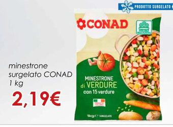 Conad minestrone surgelato CONAD 1 kg offerta