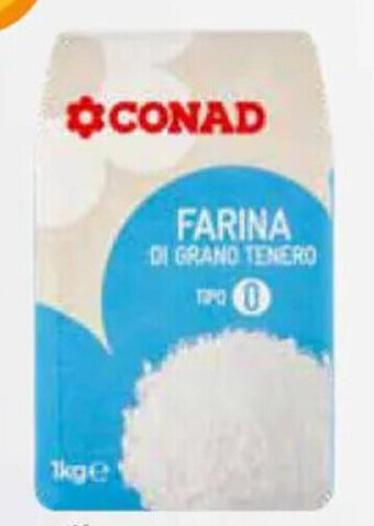 Conad farina di grano tenero CONAD tipo 0,1 kg offerta