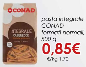 Conad pasta integrale CONAD formati normali, 500 g offerta