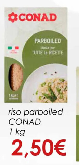 Conad riso parboiled CONAD 1 kg offerta