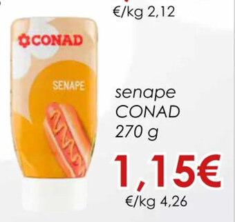 Conad senape CONAD 270 g offerta