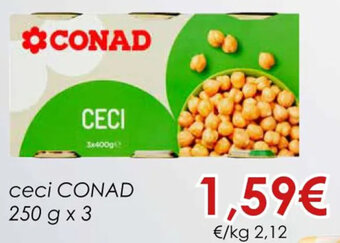 Conad ceci CONAD 250 g x 3 offerta