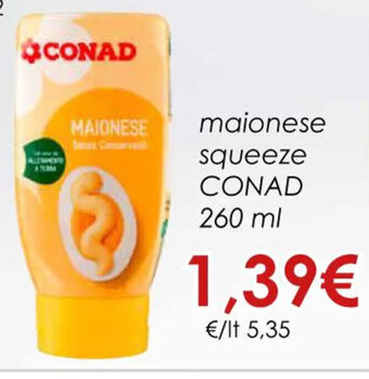 Conad maionese squeeze CONAD 260 ml offerta