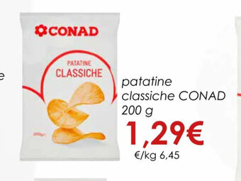 Conad patatine classiche CONAD 200 g offerta