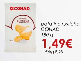 Conad patatine rustiche CONAD 180 g offerta